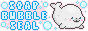A button for the neocities site Soap Bubble Seal