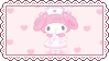 A stamp of the Sanrio character My Melody dressed as a nurse